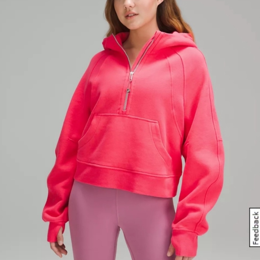 lululemon oversized scuba hoodie in lip gloss